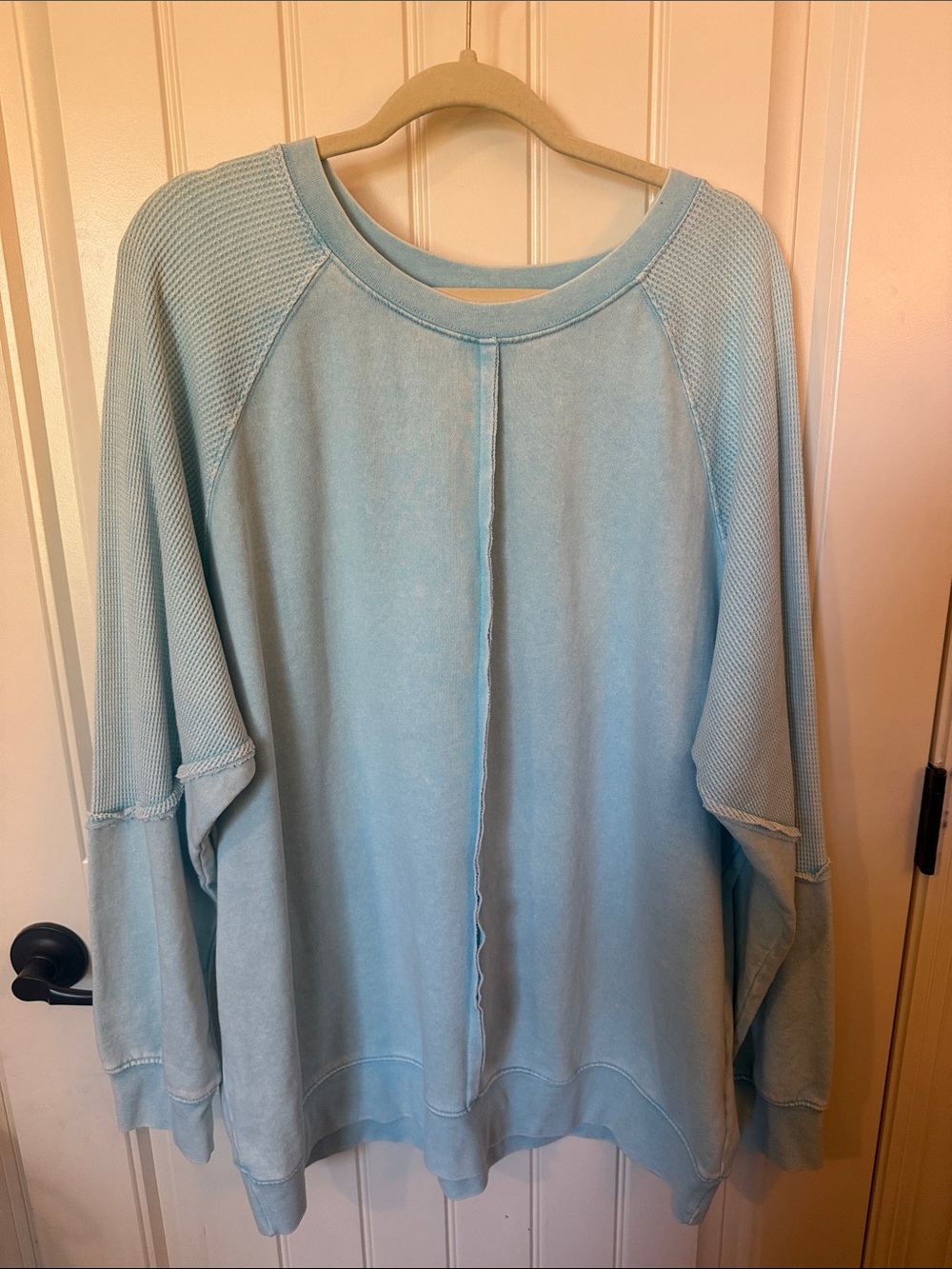 Soft Sky Blue Crewneck Pullover Sweater